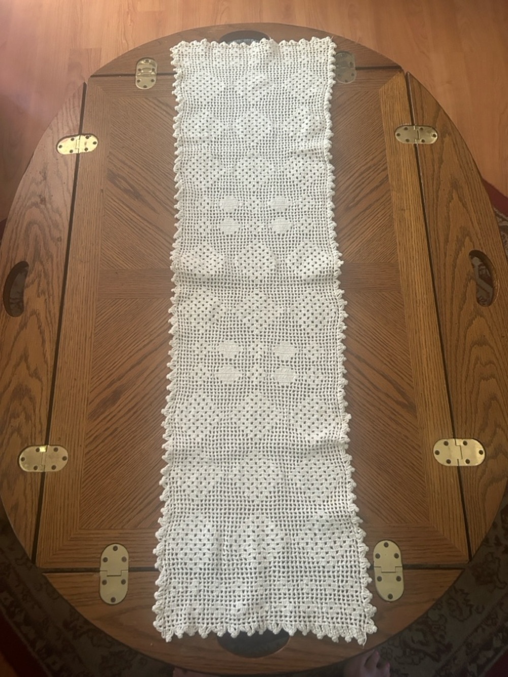 Vintage Crochet Table Runner - Picture 8 of 8